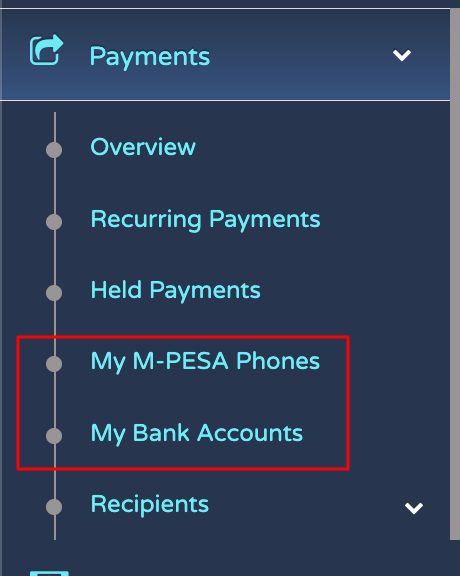 Merchant Transfer Accounts